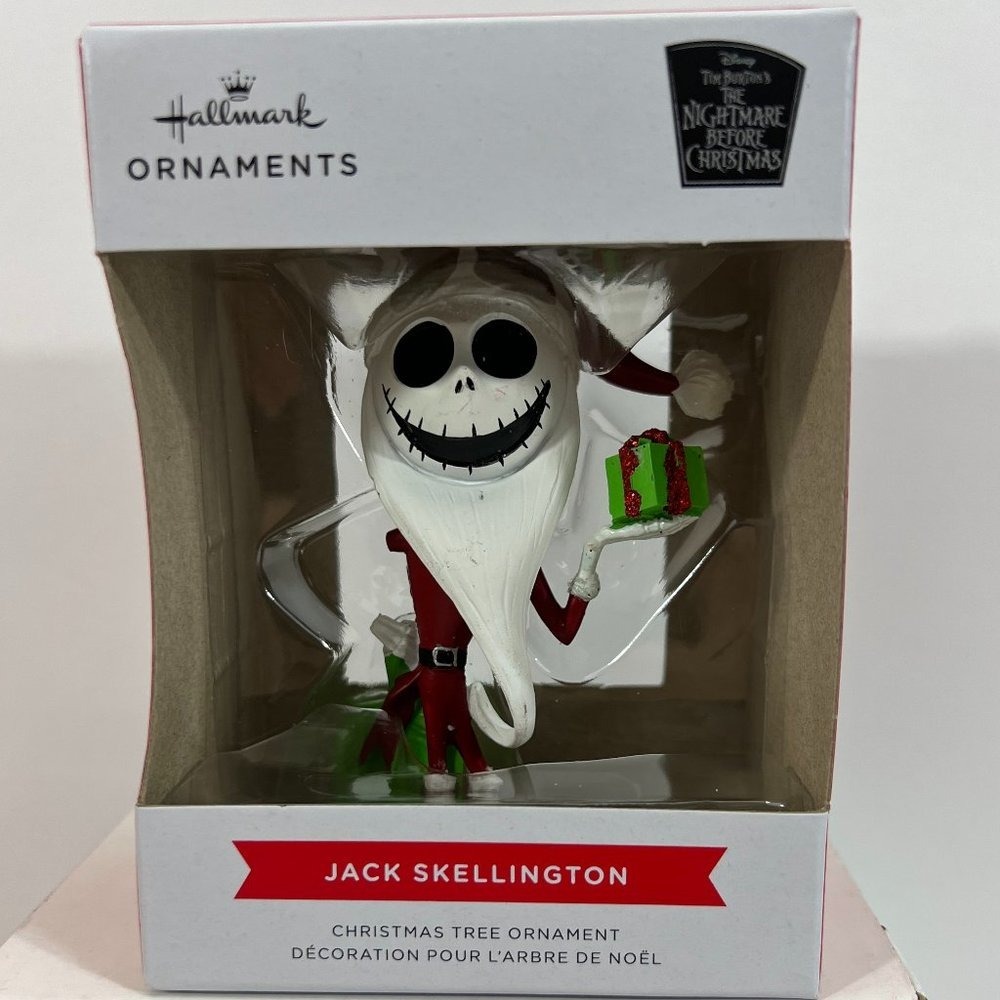 NEW Hallmark Disney Jack Skellington‎ Santa Nightmare Before Christmast Ornament